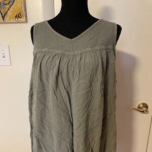 Sonoma Tank Top in Sage Size 1X
